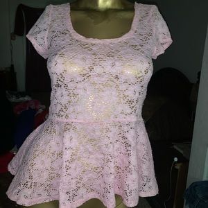 Floral lace top